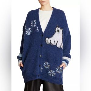 Loewe mohair polar bear cardigan